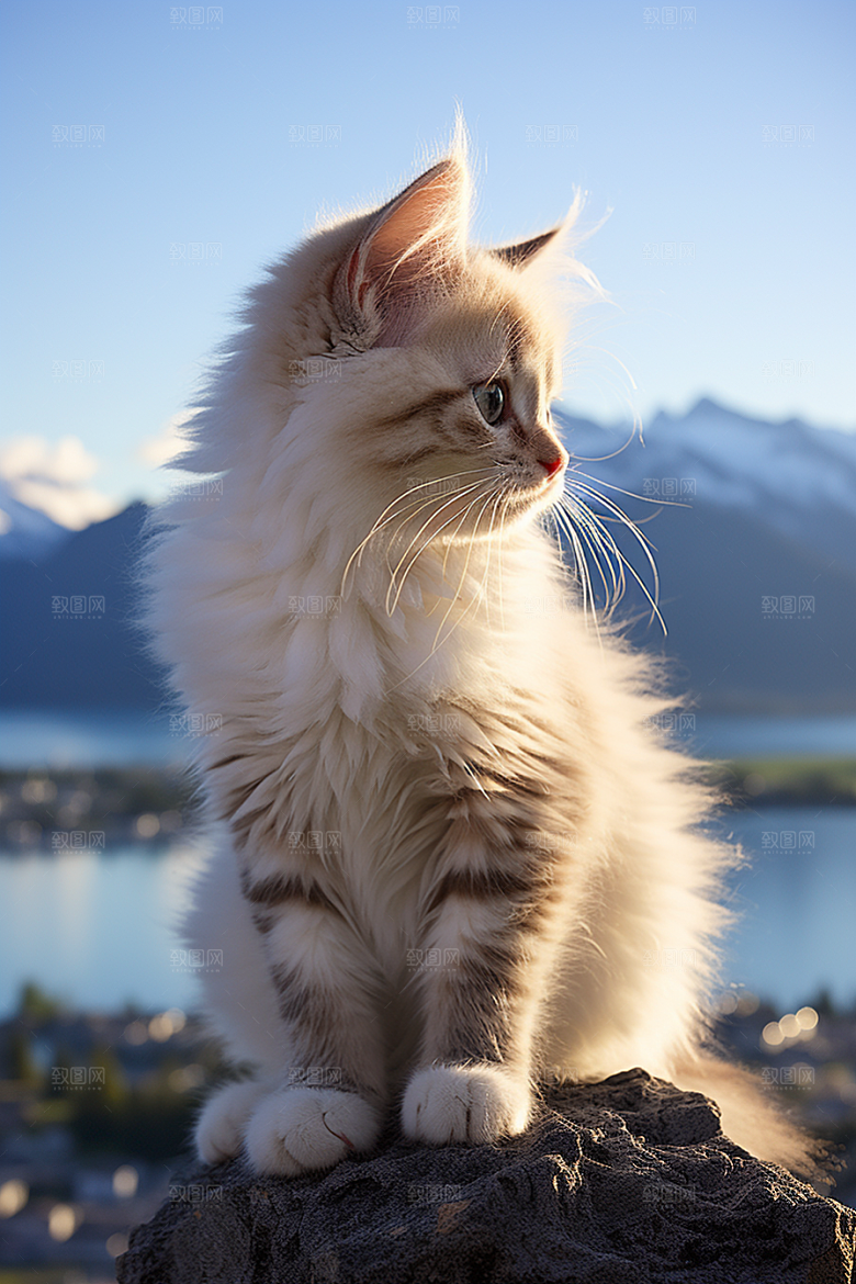 布偶猫清新仙女猫摄影图