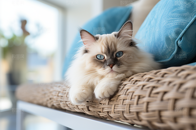 布偶猫生活宠物摄影图