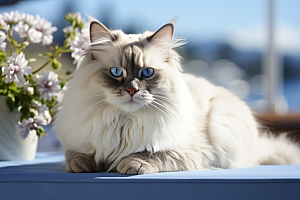 布偶猫仙女猫可爱摄影图