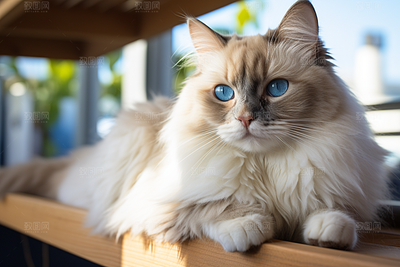 布偶猫仙女猫清新摄影图