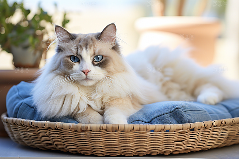 布偶猫自然可爱摄影图