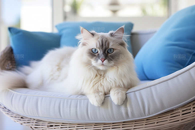 布偶猫仙女猫长毛猫摄影图