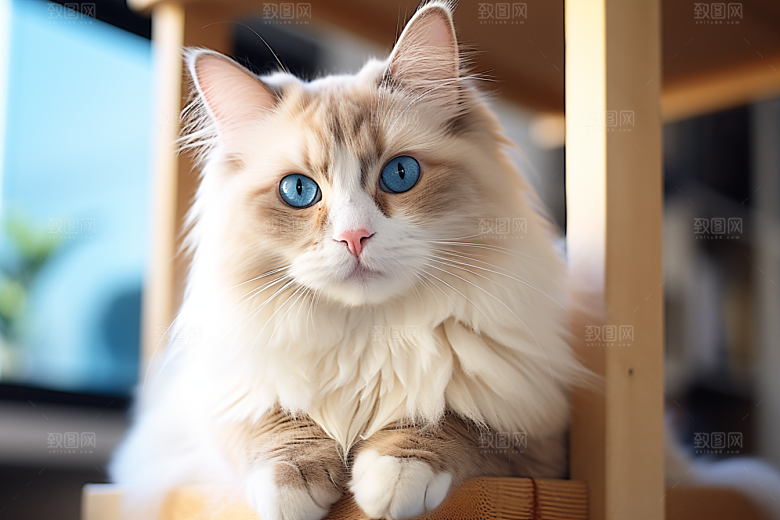 布偶猫养宠可爱摄影图