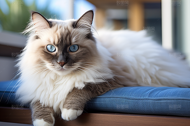 布偶猫自然仙女猫摄影图