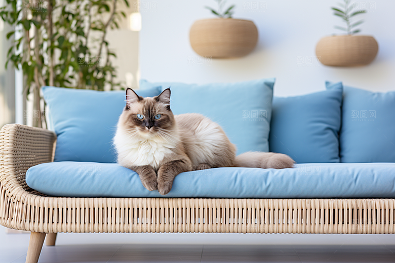 布偶猫自然仙女猫摄影图