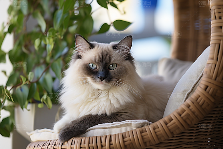 布偶猫养宠仙女猫摄影图