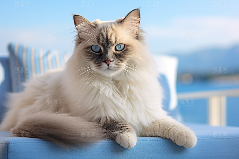 布偶猫养宠宠物摄影图