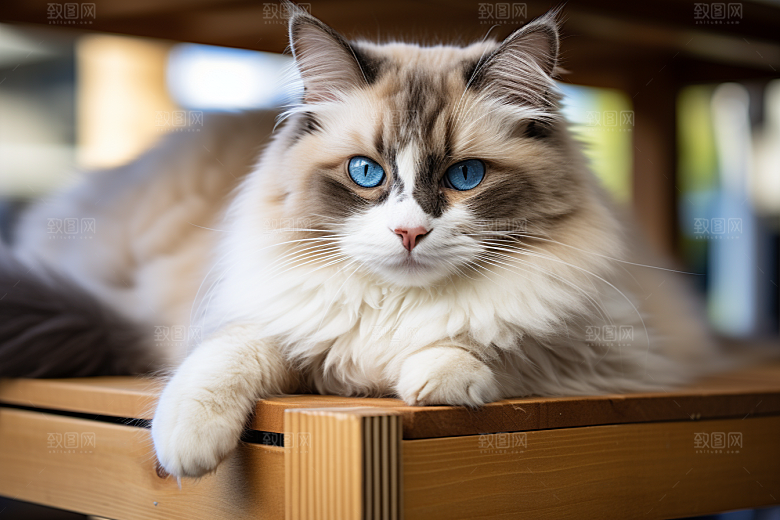 布偶猫可爱家居摄影图