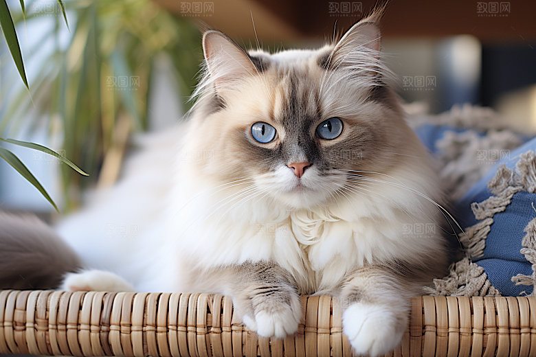 布偶猫仙女猫可爱摄影图