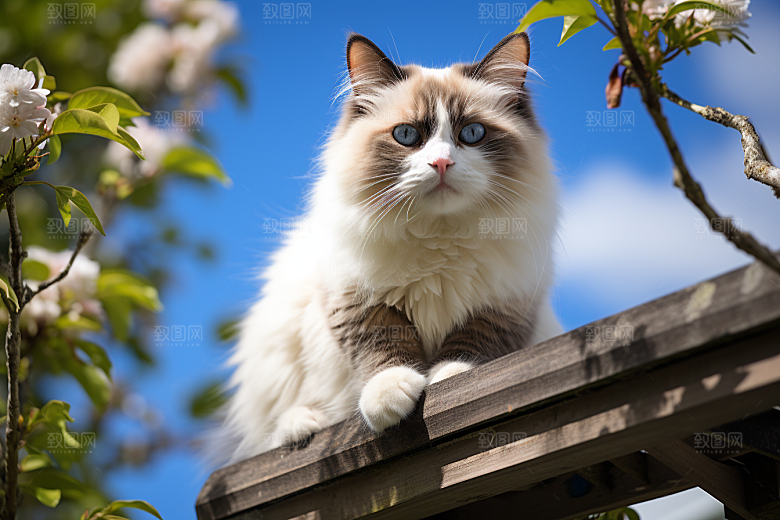 布偶猫可爱自然摄影图