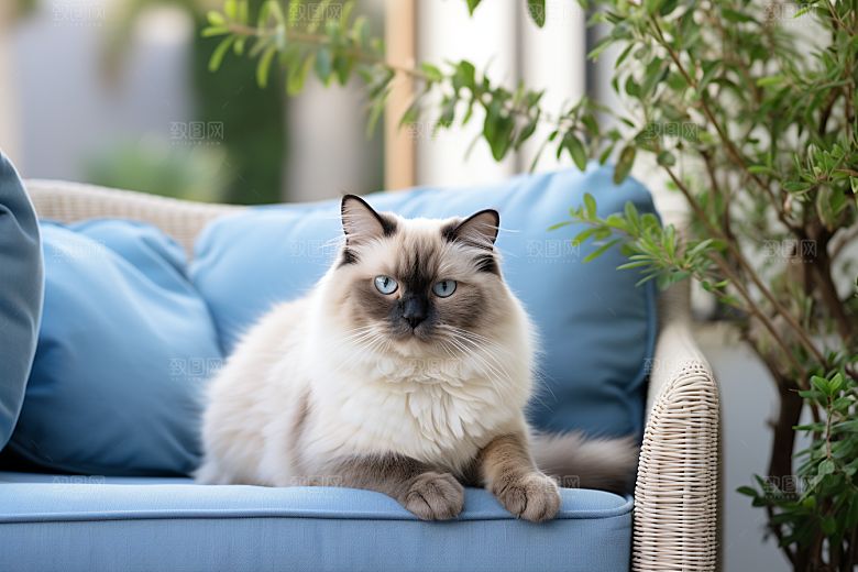 布偶猫仙女猫长毛猫摄影图
