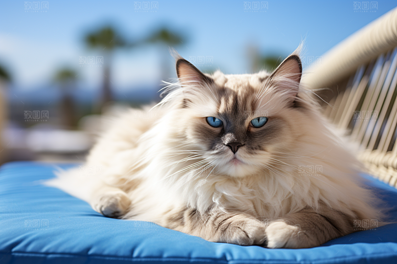 布偶猫仙女猫宠物摄影图