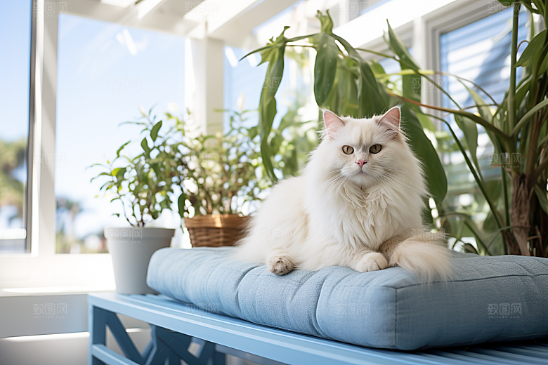 布偶猫长毛猫高清摄影图