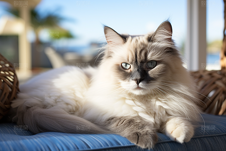 布偶猫仙女猫长毛猫摄影图