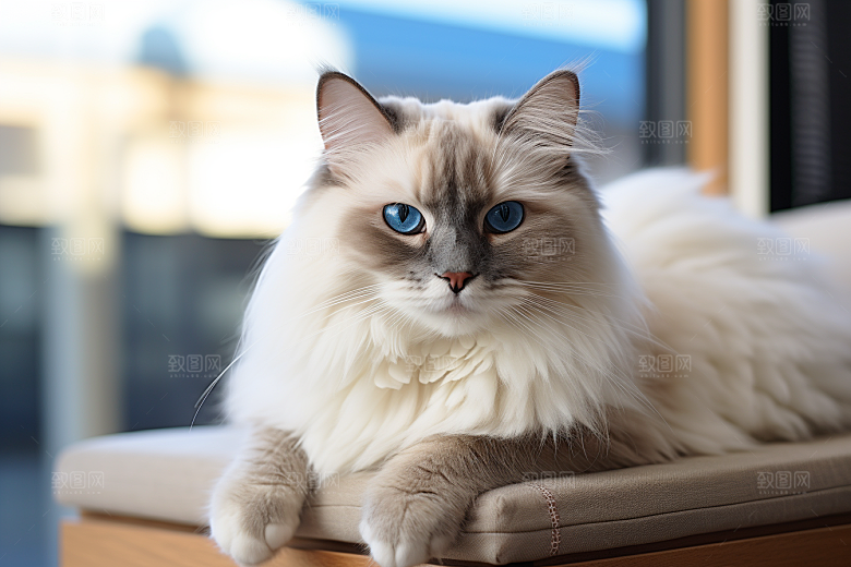 布偶猫自然家居摄影图