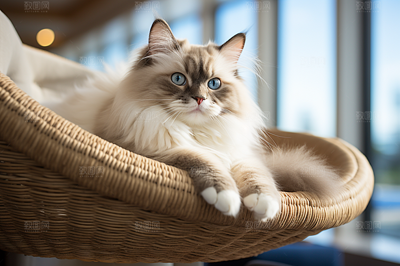 布偶猫自然生活摄影图