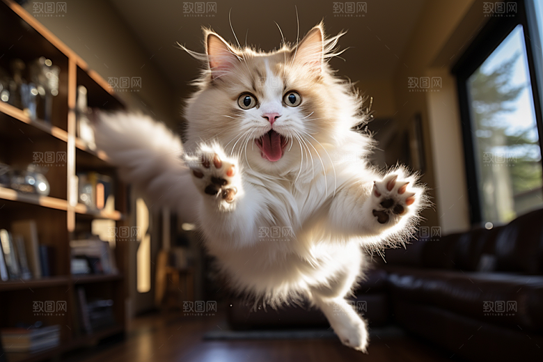 布偶猫高清长毛猫摄影图