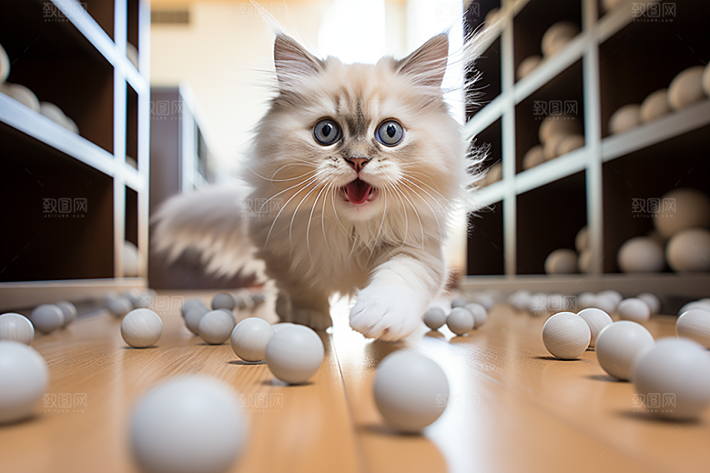 布偶猫家居生活摄影图