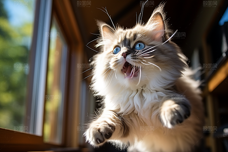 布偶猫可爱生活摄影图