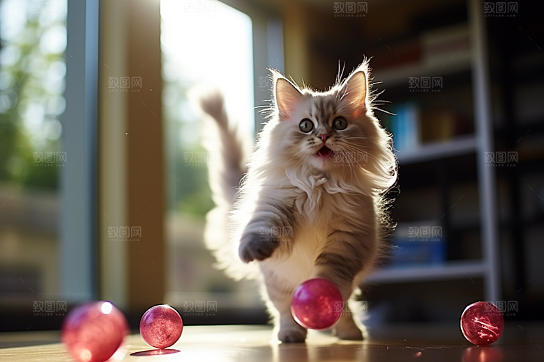 布偶猫生活养宠摄影图