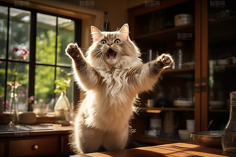 布偶猫家居长毛猫摄影图