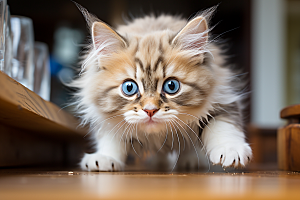 布偶猫长毛猫生活摄影图