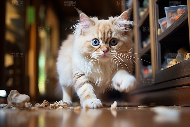 布偶猫长毛猫自然摄影图