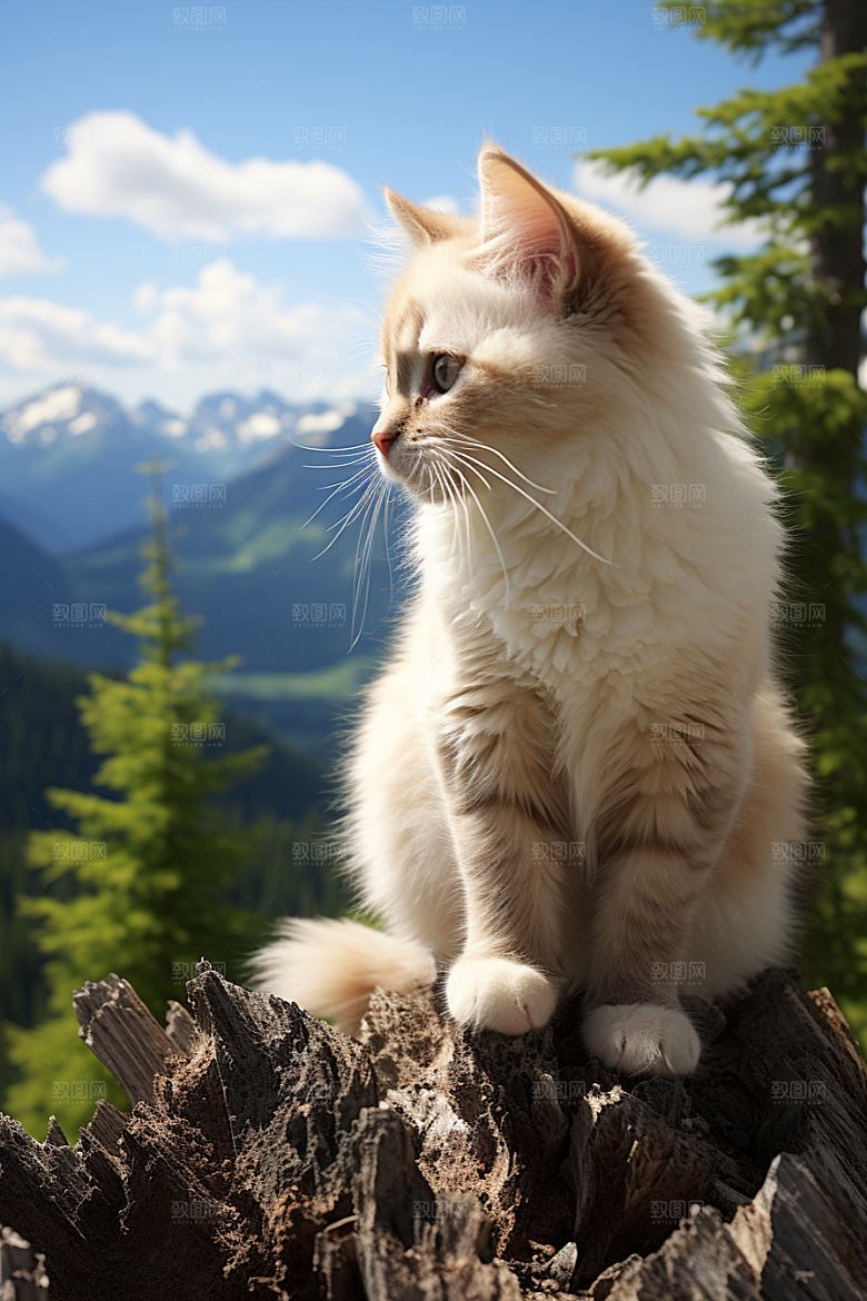布偶猫宠物高清摄影图