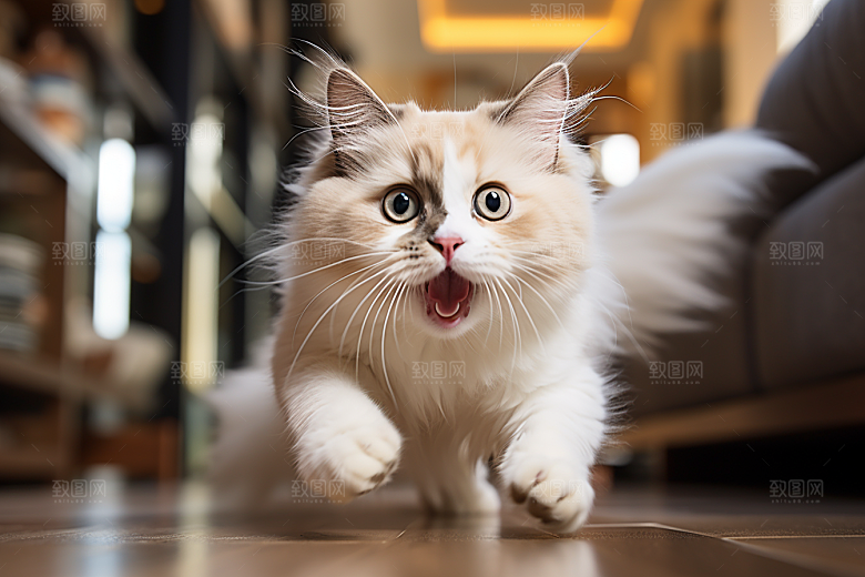 布偶猫宠物清新摄影图