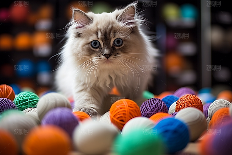 布偶猫生活仙女猫摄影图