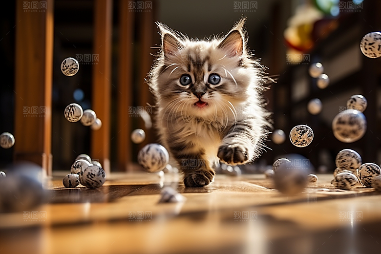 布偶猫可爱清新摄影图