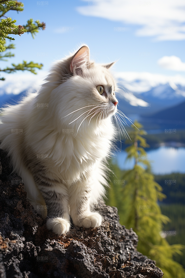 布偶猫清新自然摄影图