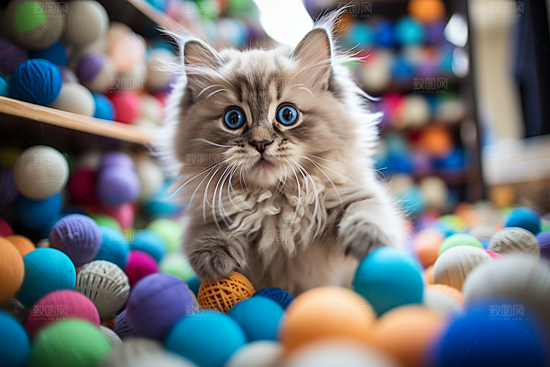 布偶猫清新宠物摄影图