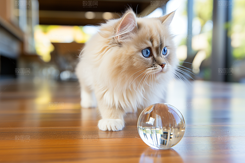 布偶猫养宠仙女猫摄影图