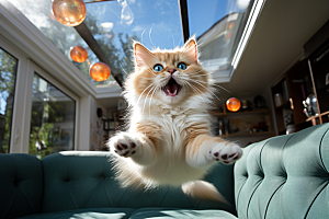 布偶猫清新自然摄影图