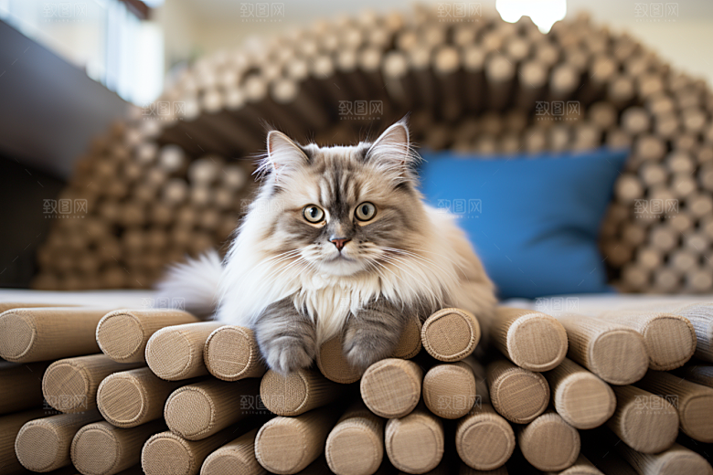 布偶猫自然仙女猫摄影图