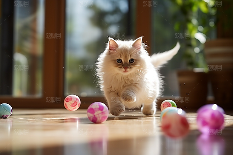 布偶猫自然养宠摄影图