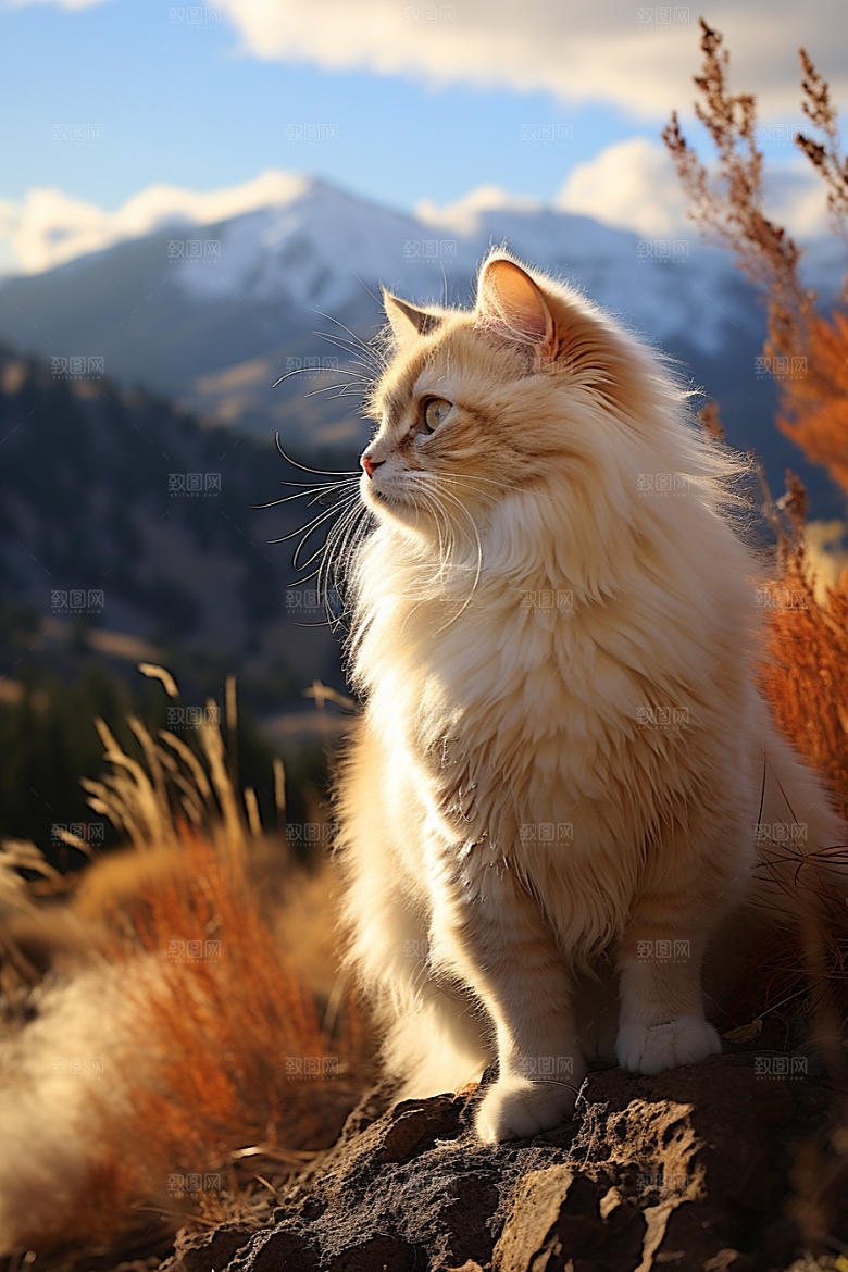 布偶猫自然可爱摄影图