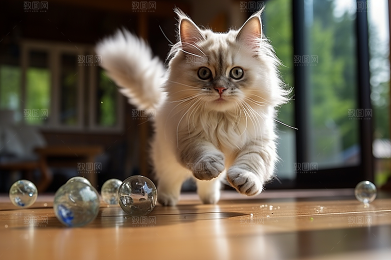 布偶猫长毛猫自然摄影图