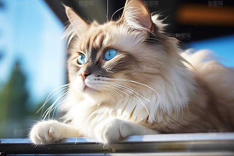 布偶猫清新高清摄影图