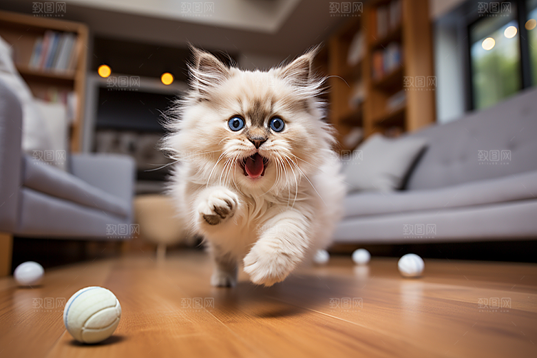 布偶猫宠物可爱摄影图