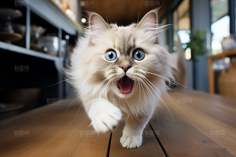 布偶猫宠物养宠摄影图