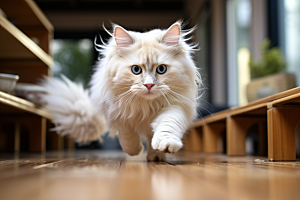 布偶猫家居长毛猫摄影图