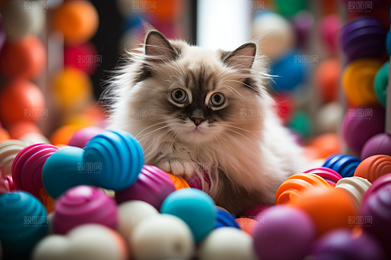 布偶猫清新自然摄影图