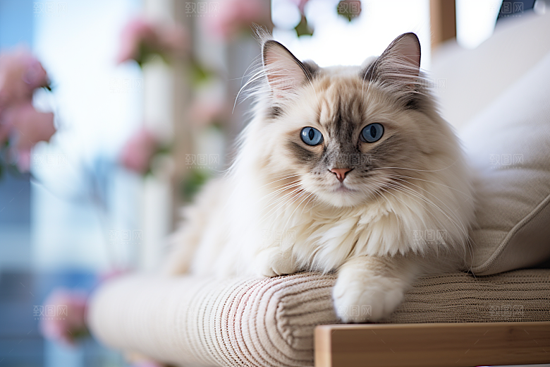 布偶猫家居仙女猫摄影图