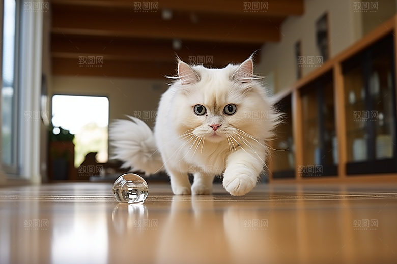 布偶猫长毛猫生活摄影图