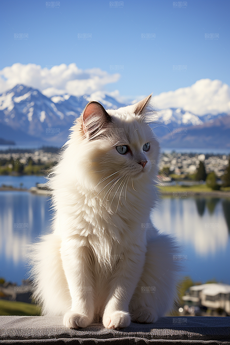 布偶猫清新仙女猫摄影图