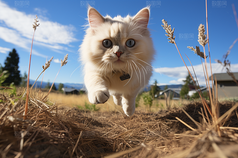 布偶猫自然清新摄影图