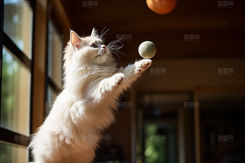 布偶猫生活高清摄影图