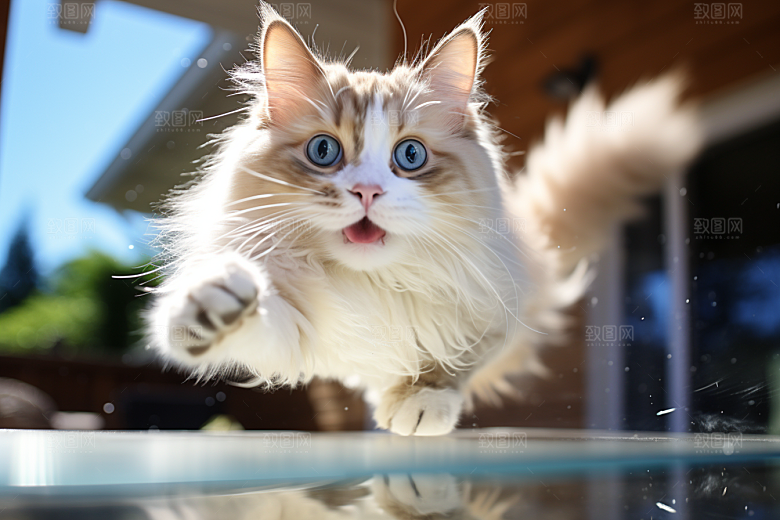 布偶猫自然家居摄影图